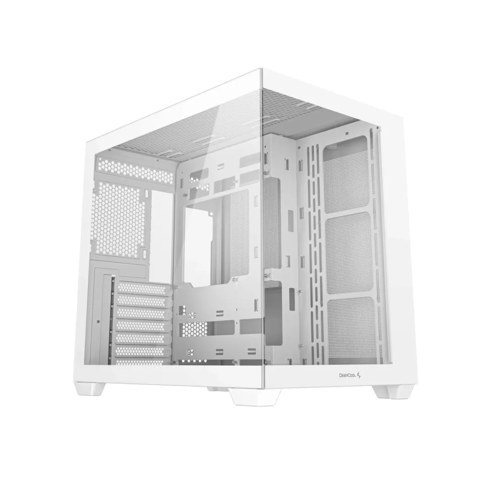DEEPCOOL Case CG530 WH, ATX, Průhledná bočnice, bílá
