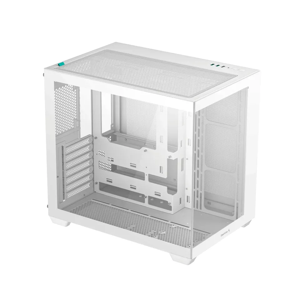DEEPCOOL Case CG530 WH, ATX, Průhledná bočnice, bílá