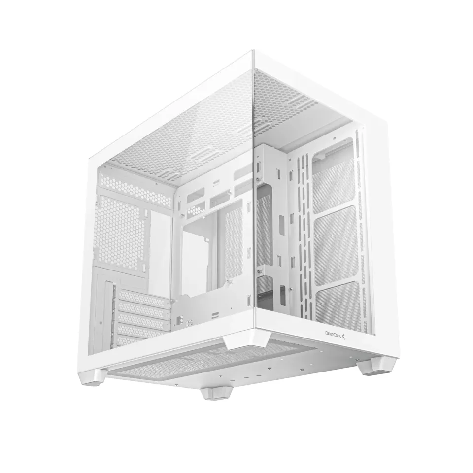 DEEPCOOL Case CG530 WH, ATX, Průhledná bočnice, bílá