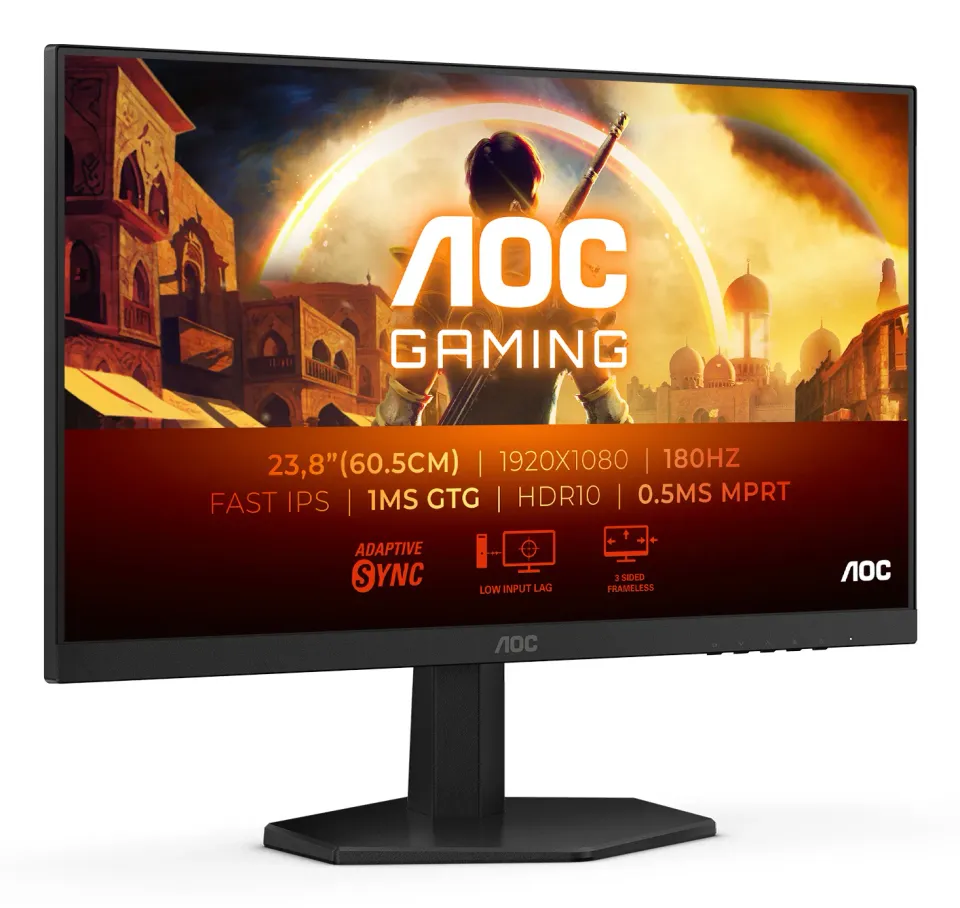 AOC LCD herní 24G42E 23,8" IPS/1920x1080@180Hz/0,5ms/300cd/HDMI/DP/VESA
