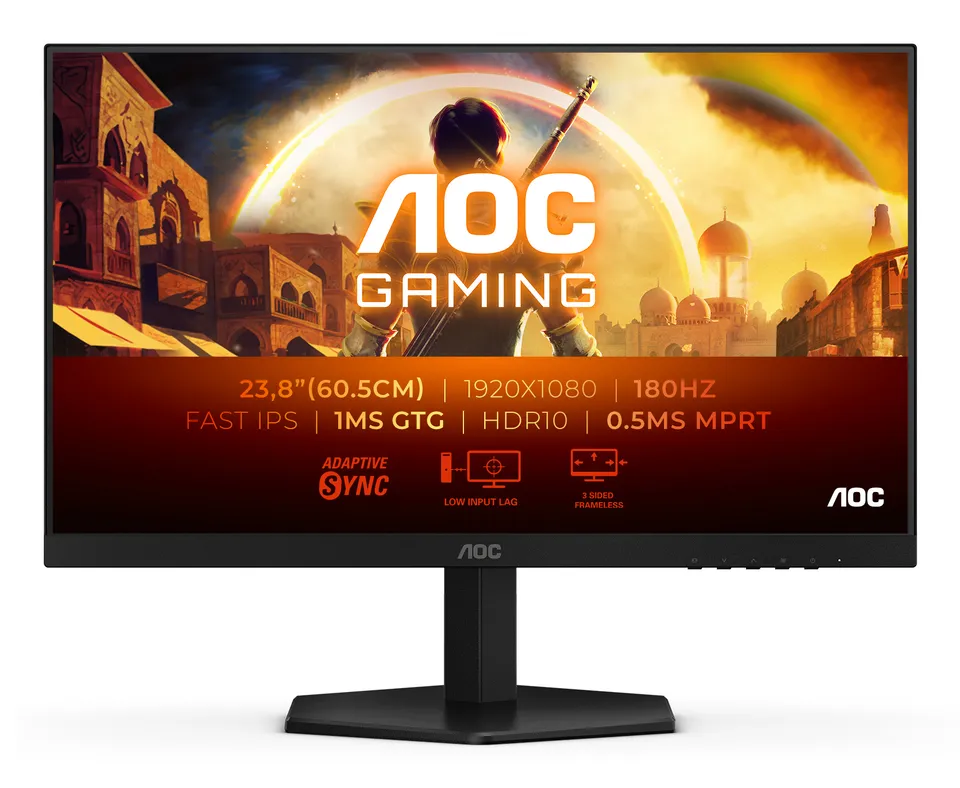 AOC LCD herní 24G42E 23,8" IPS/1920x1080@180Hz/0,5ms/300cd/HDMI/DP/VESA
