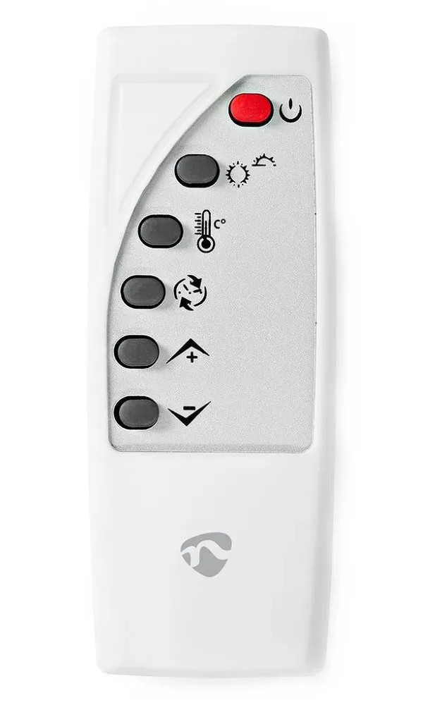 Nedis WIFIHTPL20FWT - Chytré Wi-Fi Konvekční Topné Těleso | Termostat | Skleněný