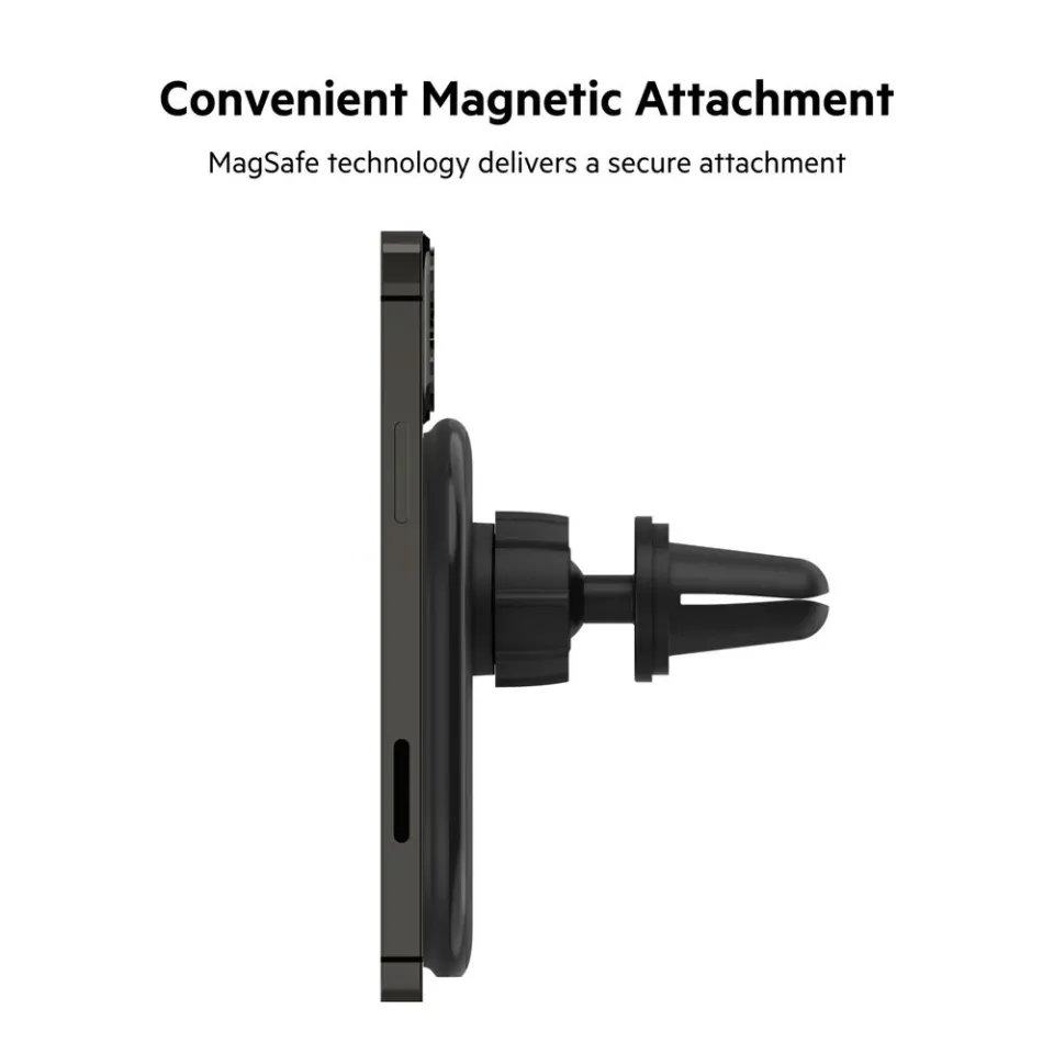 Belkin BOOST CHARGE MagSafe Magnetický držák s nabíjením do auta, 10W, černý