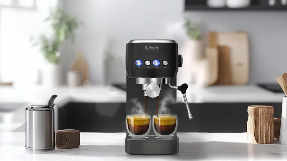 Salente Coffio, pákový kávovar, black-anthracite