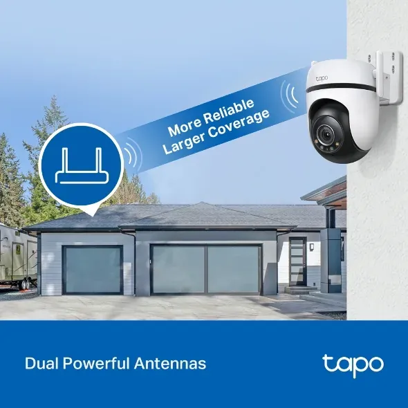 TP-Link Tapo C520WS - Venkovní WiFi kamera PTZ dome, 4MP ( (2560 × 1440), ONVIF,