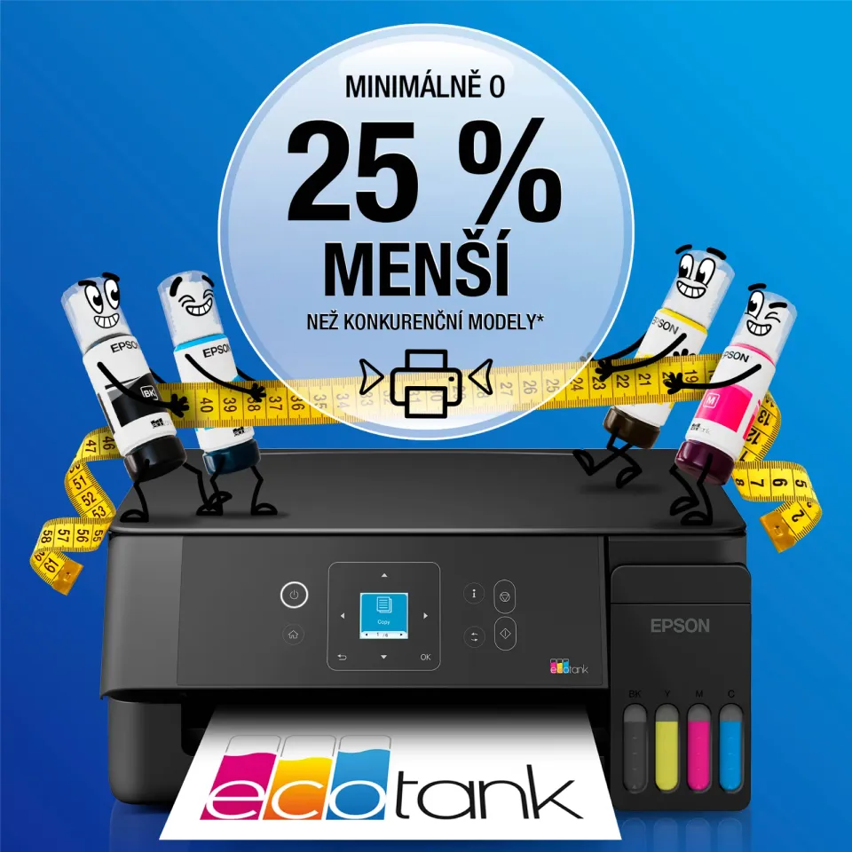 EPSON tiskárna ink EcoTank L3361, A4, LCD displej, Apple AirPrint, Wi-Fi, Záruka 5 let po registraci zdarma