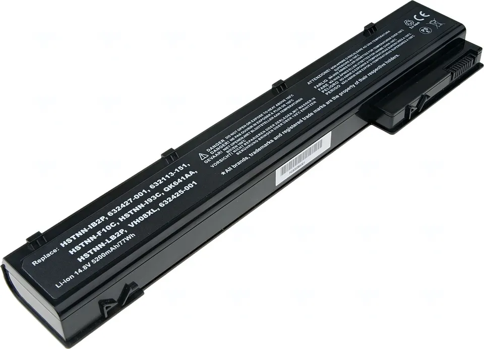 Baterie T6 Power pro HP EliteBook 8560w, 8570w, 8760w, 8770w, 5200mAh, 77Wh, 8cell