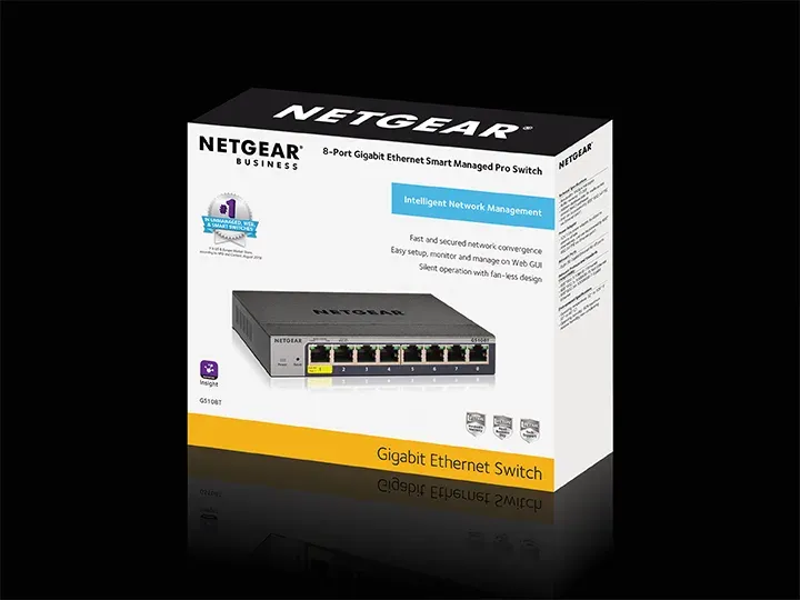 NETGEAR 8P GE SMART MANAGED PRO SWITCH