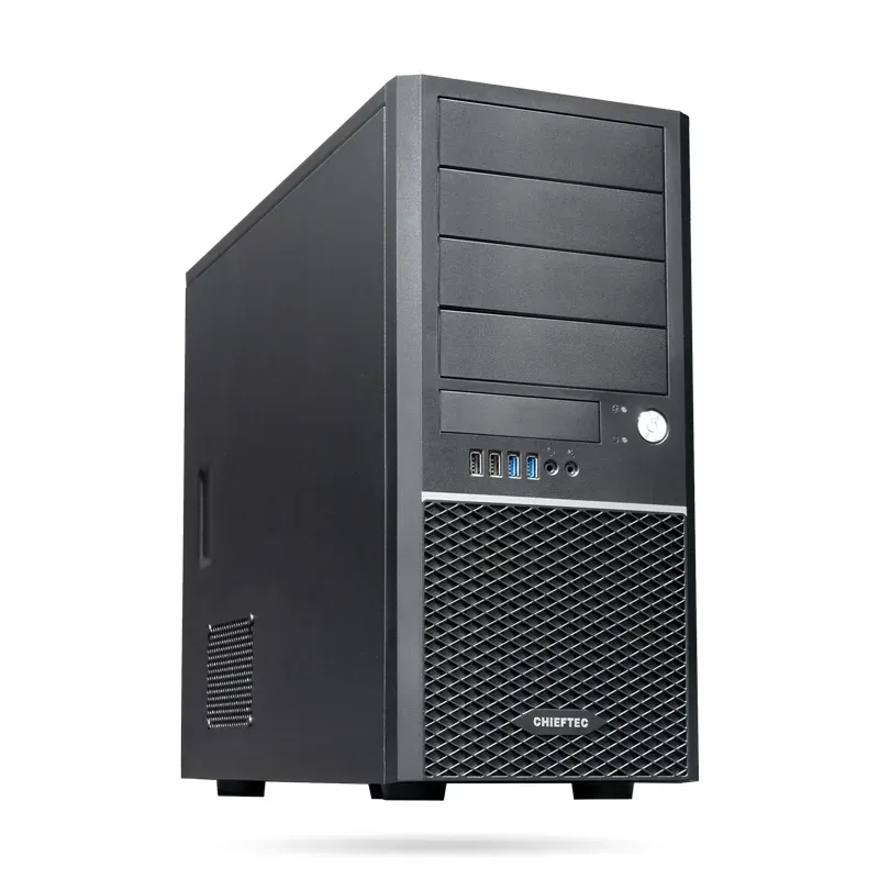 CHIEFTEC skříň Classic Series, Miditower, CM-25B, Black, bez zdroje