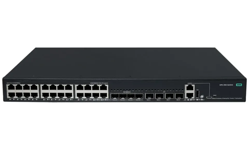 HPE Networking CW 2150 24p 10M/100M/1G PoE+ 4p SFP 1G Combo 4p SFP+ 1G/10G 405W Switch