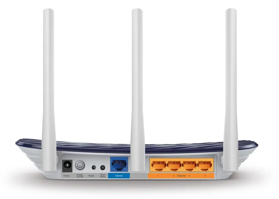 TP-LINK Archer C20 wifi AP/router AC750, 4xLAN, 1xWAN, (2,4GHz, 5GHz, ac) 300 + 433Mbit, 3x fix anténa