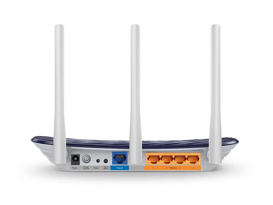 TP-LINK Archer C20 wifi AP/router AC750, 4xLAN, 1xWAN, (2,4GHz, 5GHz, ac) 300 + 433Mbit, 3x fix anténa