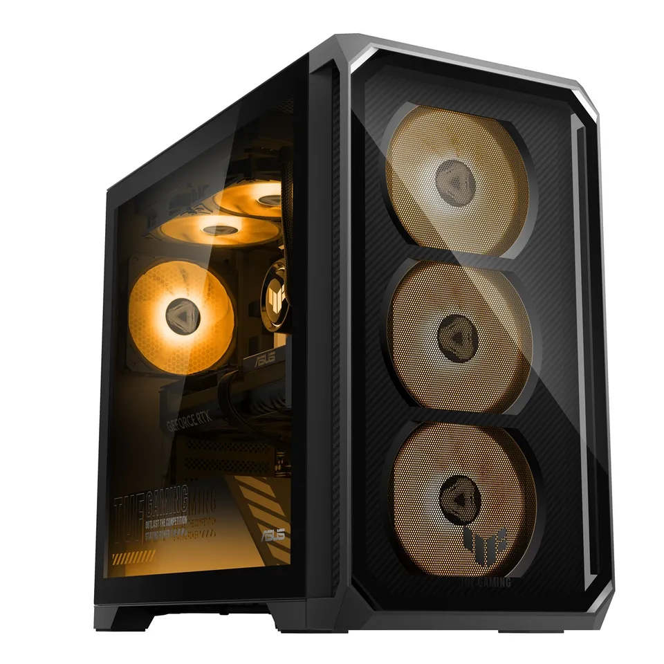 ASUS TUF T500 Tower - Ryzen 7 8700F/16GB/1TB SSD/RTX 5060Ti 8GB/600W/3y PUR/Bez