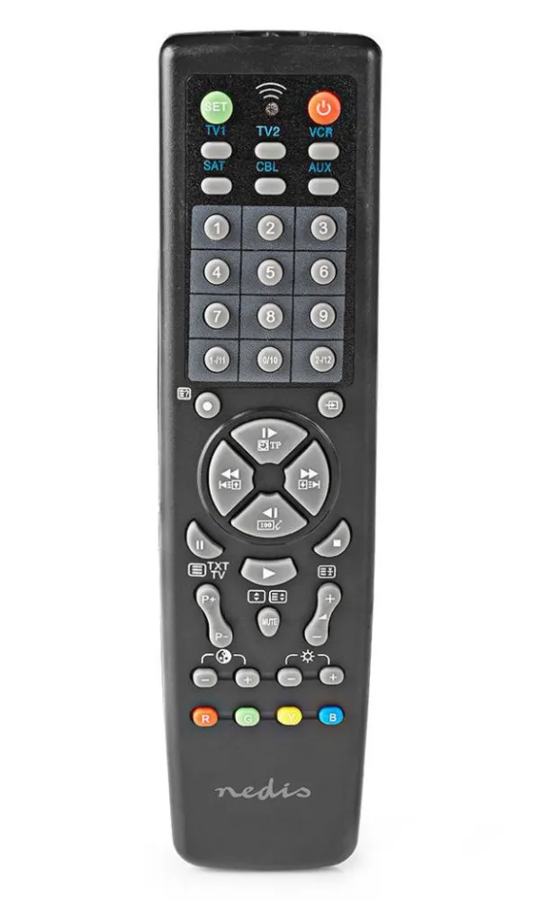 NEDIS předprogramovaný univerzální dálkový ovladač 10v1/ vhodný pro více než 250 značek