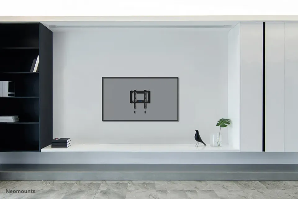 Neomounts WL30-550BL12/Držák displeje/na stěnu/24-55"/fixní/VESA 200X200/nosn. 45kg/ultra tenký/černý