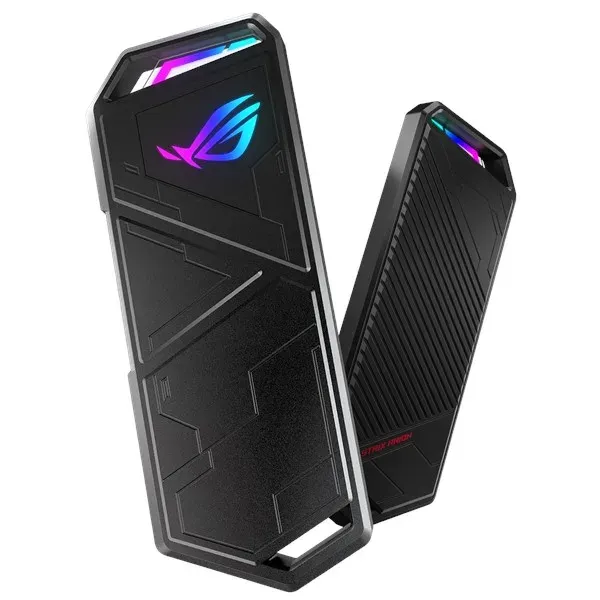ASUS ROG STRIX ARION SSD NVME AURA case, USB-C 3.2, M.2 NVMe SSD kovový box, délka 30-80 mm, AURA RGB