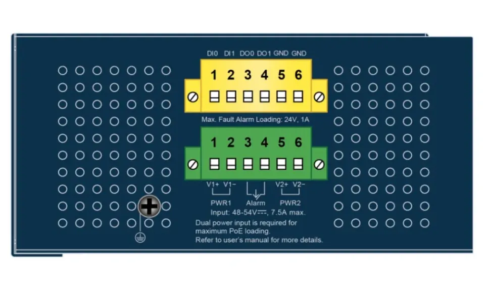 Planet IGS-4215-16P2T2S průmyslový L2 switch, 18x 1Gb, 2x1Gb SFP, 16x PoE 802.3at 320W, 48~54VDC, IP30