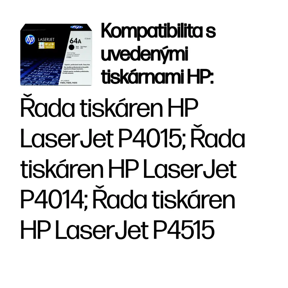 HP CC364A toner č.64A černý 10000 stran (LJ 4000, 4014, 4015, 4515)