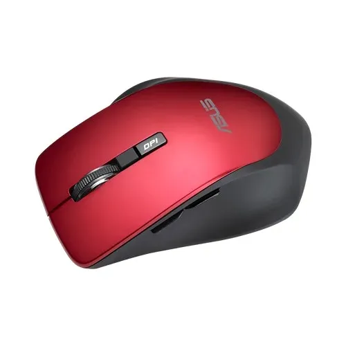 ASUS WT425/Ergonomická/Optická/Bezdrátová USB/Červená
