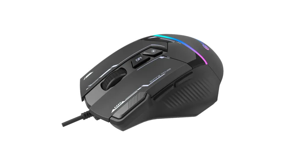 C-TECH herní myš Zyra (GM-16), casual gaming, 7200 DPI, 8 tlačítek, RGB podsvíce