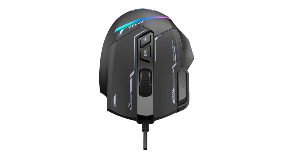 C-TECH herní myš Zyra (GM-16), casual gaming, 7200 DPI, 8 tlačítek, RGB podsvíce