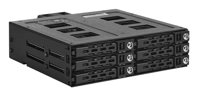 CHIEFTEC SATA/SAS Backplane CBP-625, 1x 5,25“ bay for 6x 2,5“ HDDs/SSDs, Hot-Swap