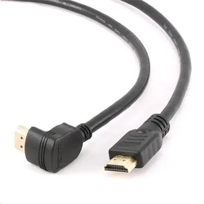 GEMBIRD Kabel HDMI-HDMI 1,8m, 1.4, M/M stíněný, zlacené kontakty, 90° lomený, če