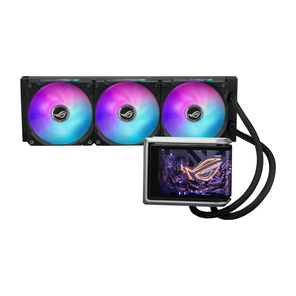 ASUS vodní chladič CPU AIO ROG RYUO IV 360 ARGB, 3x120mm, LGA1851, AM5, černá