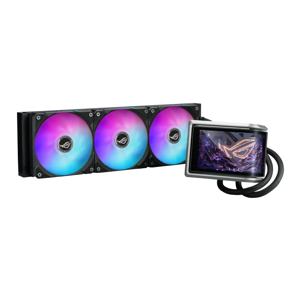 ASUS vodní chladič CPU AIO ROG RYUO IV 360 ARGB, 3x120mm, LGA1851, AM5, černá
