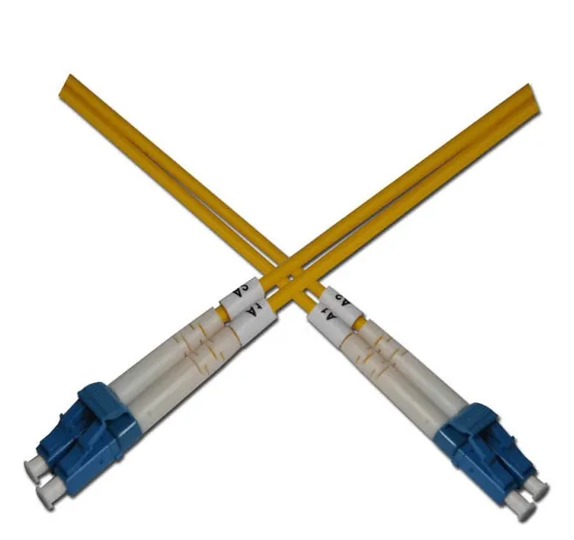 Optický patchkabel duplexní, LC-LC 9/125um SM,0,25m, OS2