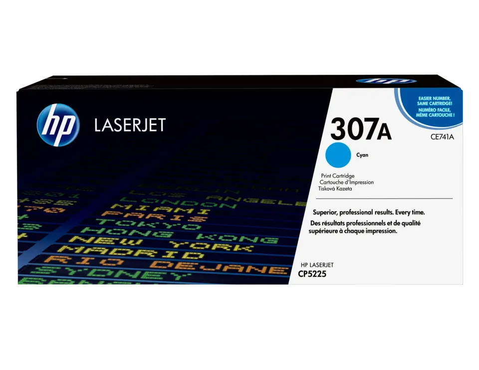 HP CE741A modrý toner cyan 7300 stran (CLJ CP5225)