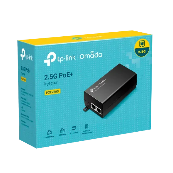TP-Link POE260S 2.5G PoE+ Injector