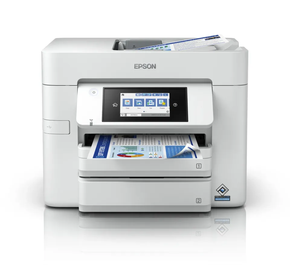 Epson WorkForce Pro WF-C4810DTWF – A4-Farbtintenstrahl-Multifunktionsgerät 4-in-1 mit Fax, Duplex, ADF, 2 Papierfächern, Touchscreen