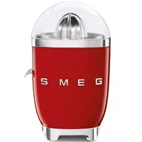 Smeg CJF11RDEU citrusový odšťavňovač, 70 W, manuální tlak, univerzální kužel z nerezové oceli, červený