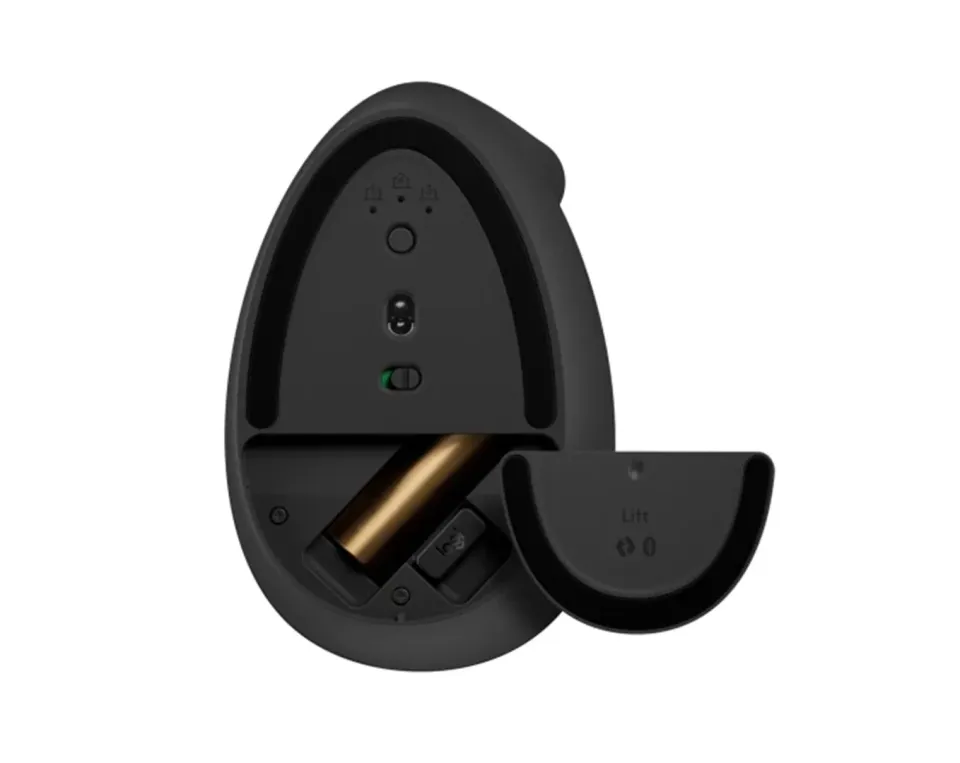 LOGITECH myš Lift Vertical Ergonomic Mouse - Grafitová, 400-4000dpi, 6 tlačítek, bluetooth, logitech bolt