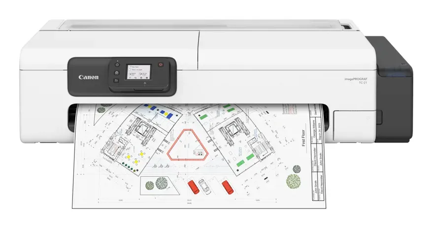 Canon imagePROGRAF TC-21 – kompakter 24"-Desktop-Großformatdrucker (A1), Blatteinzug, WLAN und Ethernet