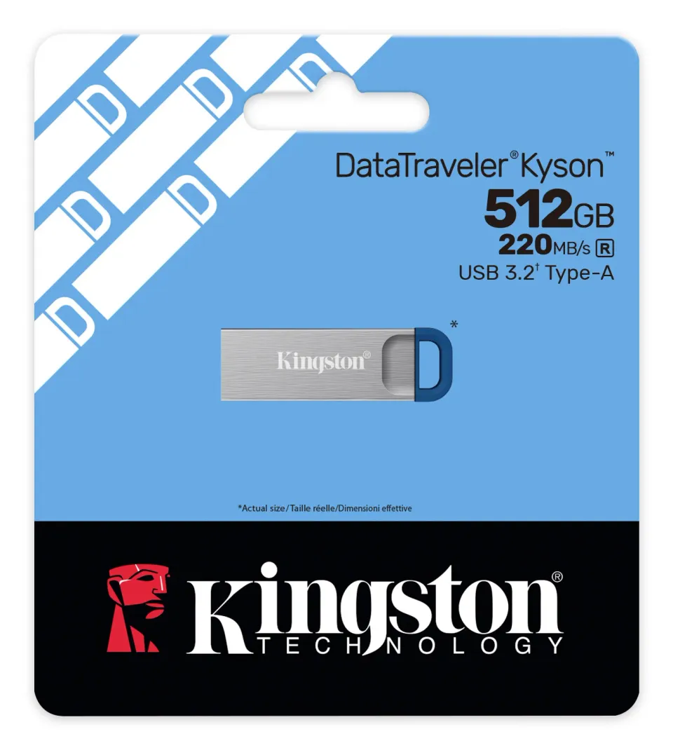 512GB Kingston USB 3.2 DT Kyson G2 220MB/s