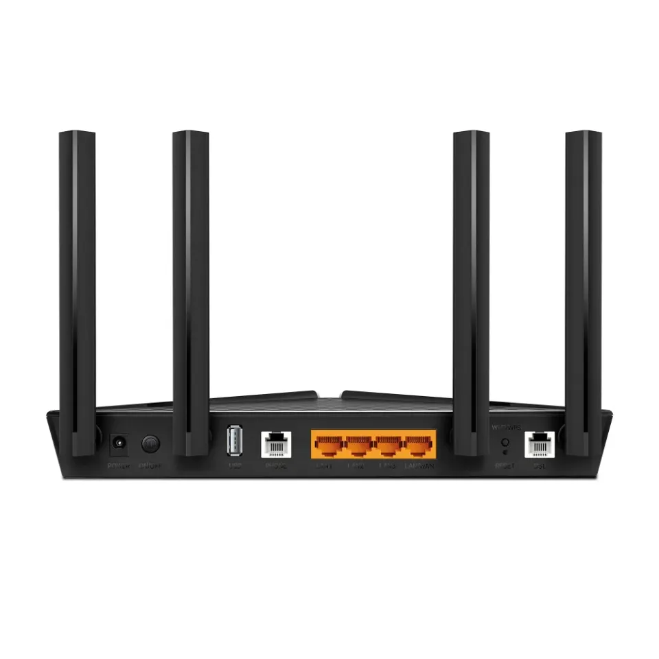 TP-Link Archer VX1800V - AX1800 Wi-Fi 6 VDSL/ADSL Modem a Router, USB 2.0 pro 3G