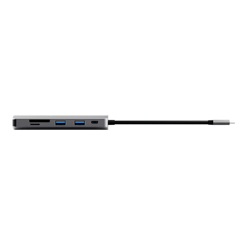 TRUST Dokovací stanice DALYX USB-C 7v1, 1xHDMI, 1xUSB-C, 2xUSB, 1x RJ45, šedá