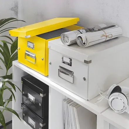 LEITZ Univerzální krabice Click&Store, velikost M (A4), žlutá