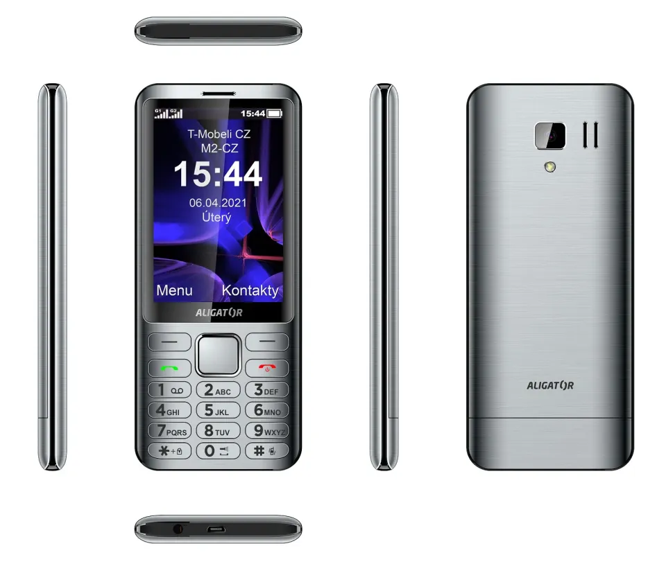 ALIGATOR D950 Dual sim stříbrný