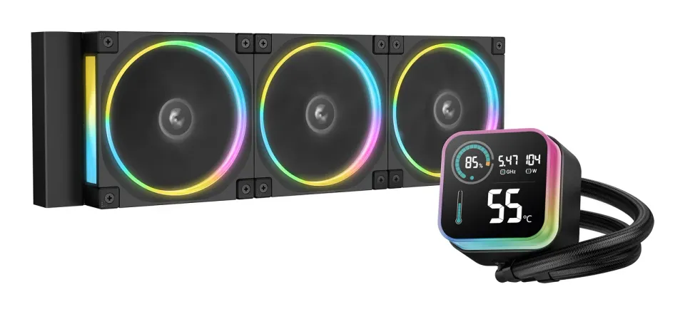 DEEPCOOL Vodní chladič LQ360 ULTRA , ARGB, 3x 120mm, AM5, LGA1851, černá