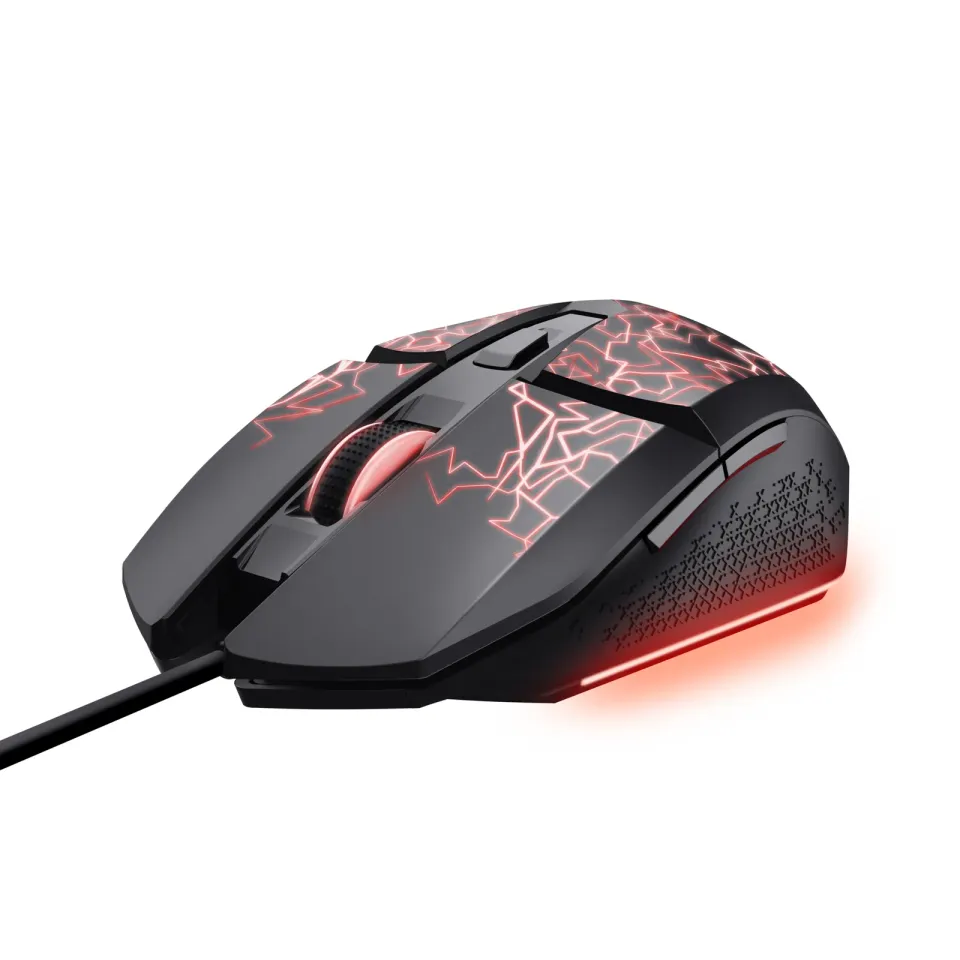 TRUST Myš GXT 113 Felox, Drátová USB, RGB, černá