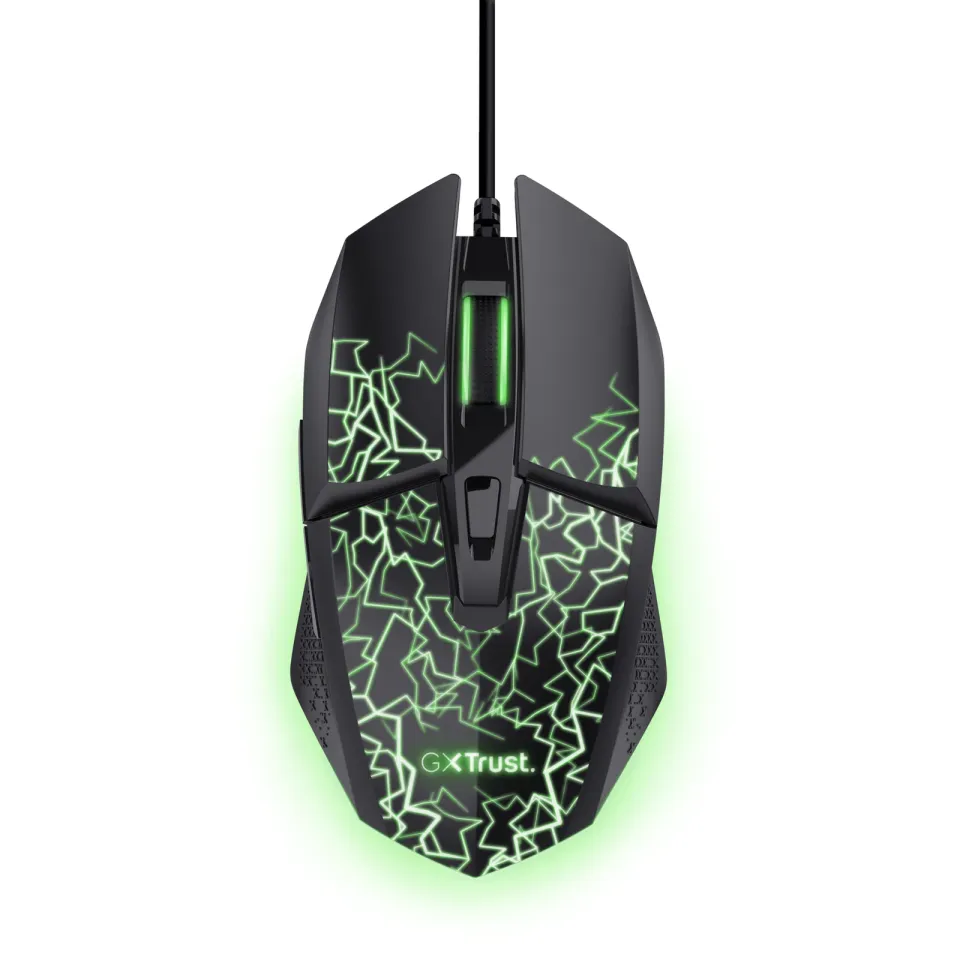 TRUST Myš GXT 113 Felox, Drátová USB, RGB, černá