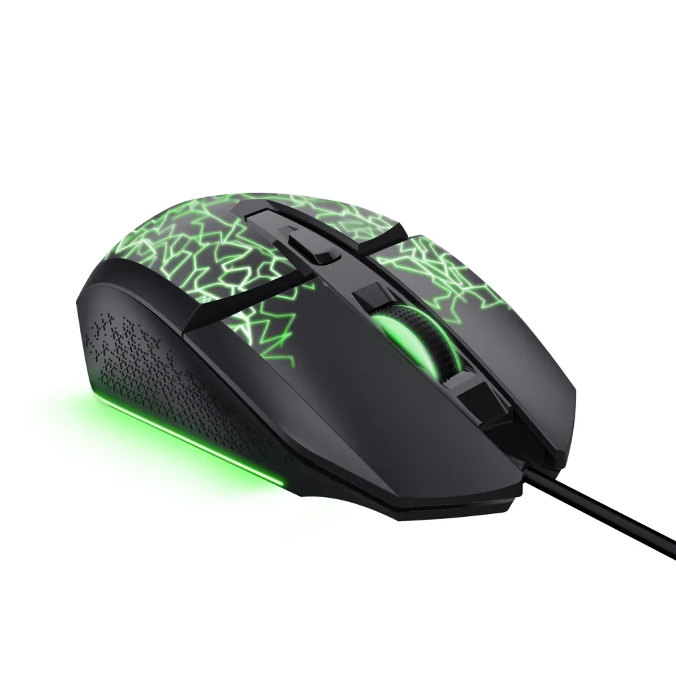 TRUST Myš GXT 113 Felox, Drátová USB, RGB, černá