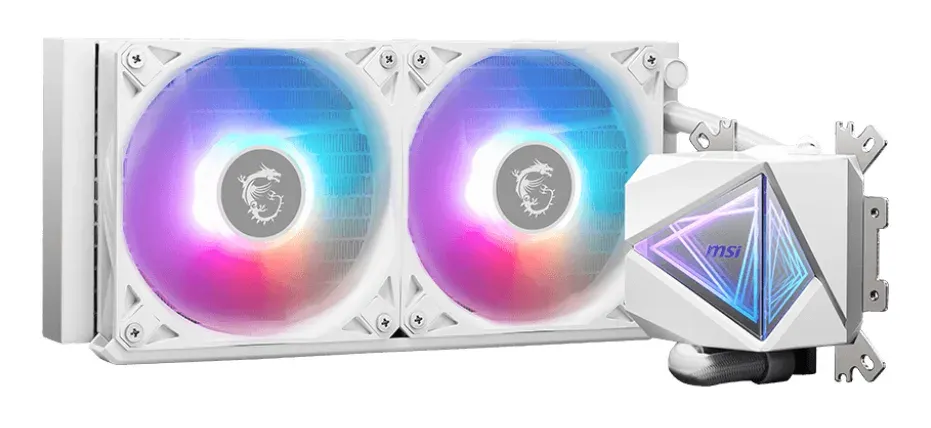 MSI vodní chladič CPU MAG CORELIQUID I240 WHITE/ 2x 120mm ARGB fan / bílý