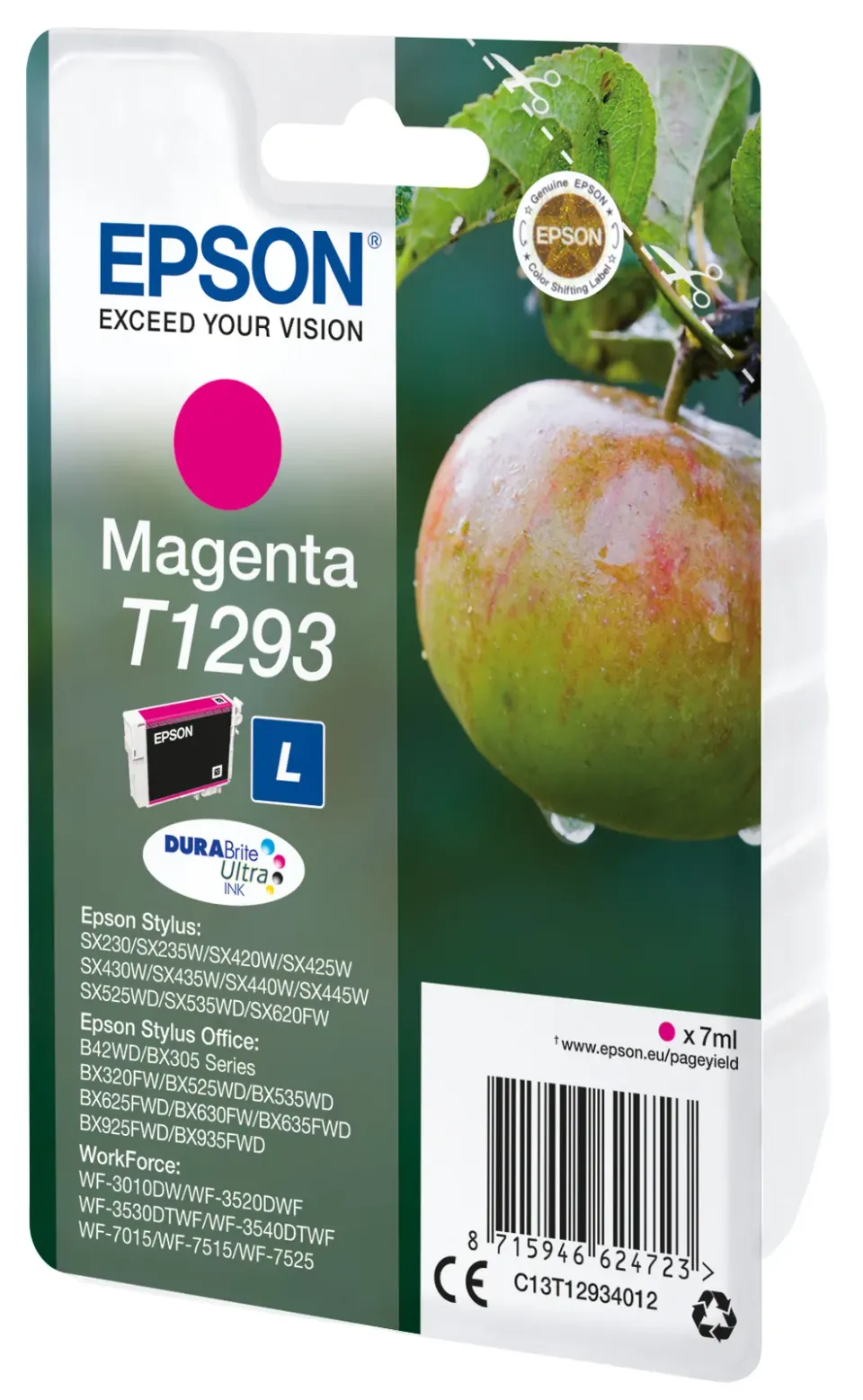 EPSON cartridge T1293 magenta (jablko)