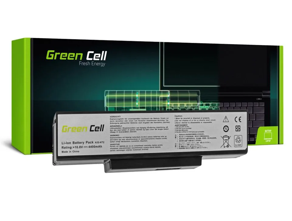 Green Cell Battery A32-K72 A32-N71 for Asus K72 K72J K72F K73SV N71 N71J N73SV X