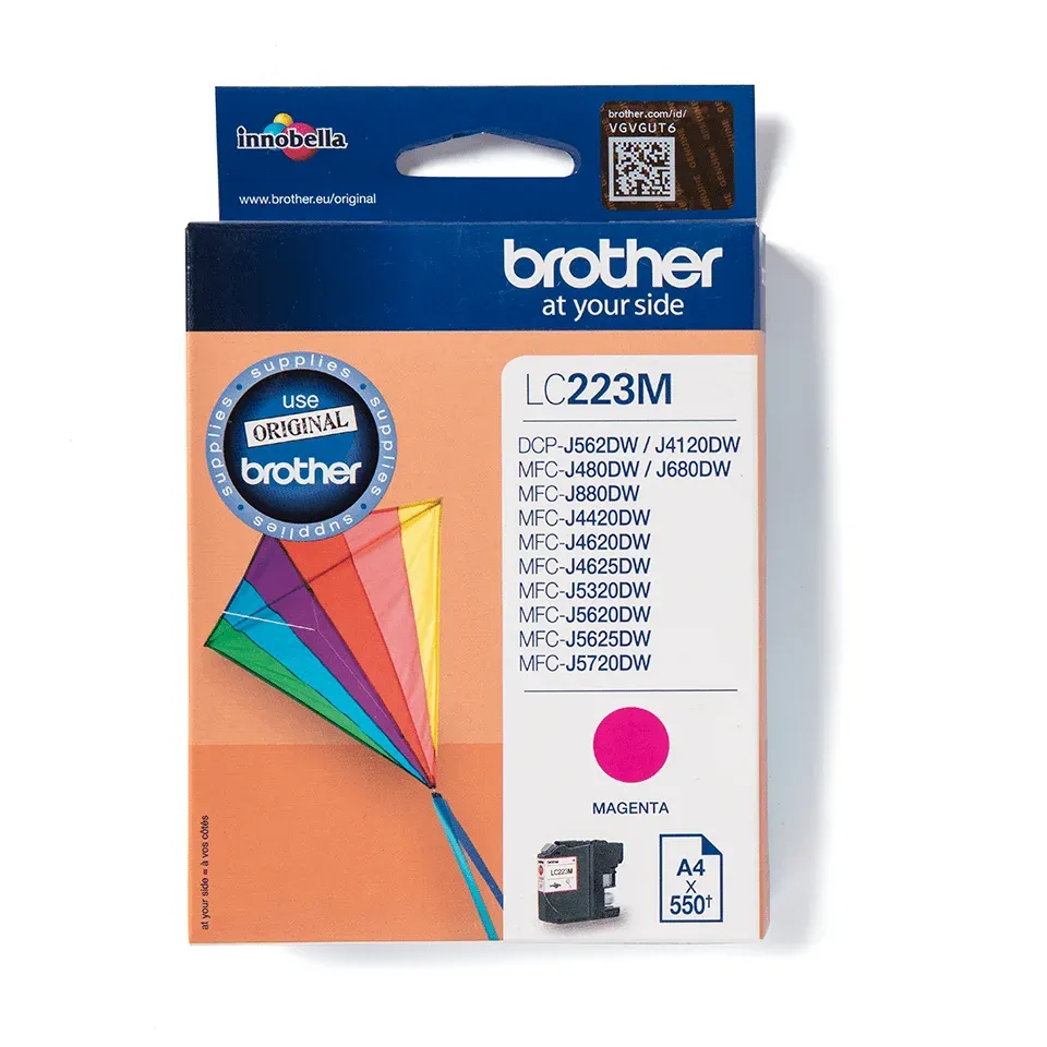 Brother LC-223M (inkoust magenta,600 str.@ 5% draft)