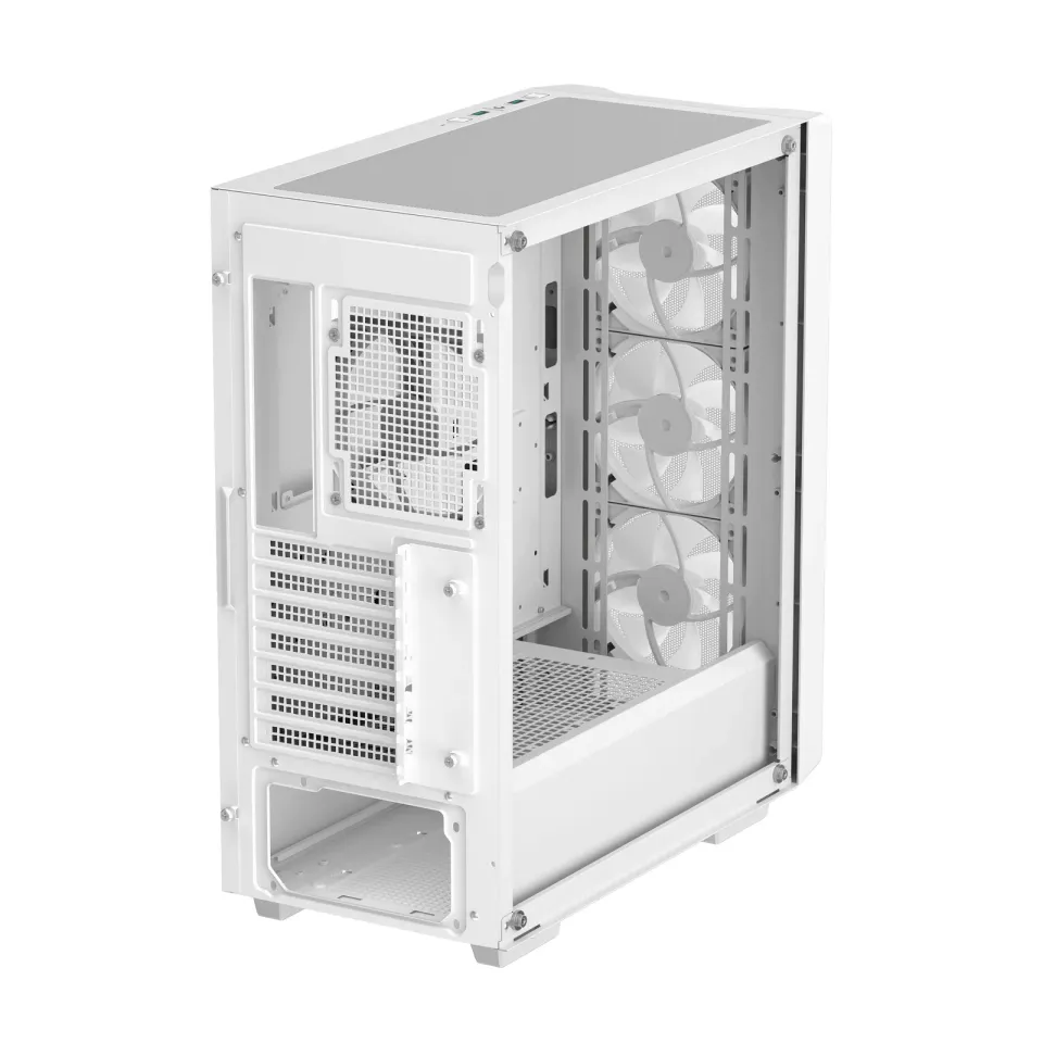 DEEPCOOL Case CC560 MESH V2 WH, ATX, ARGB, Průhledná bočnice, 4x120mm Fan, bílá